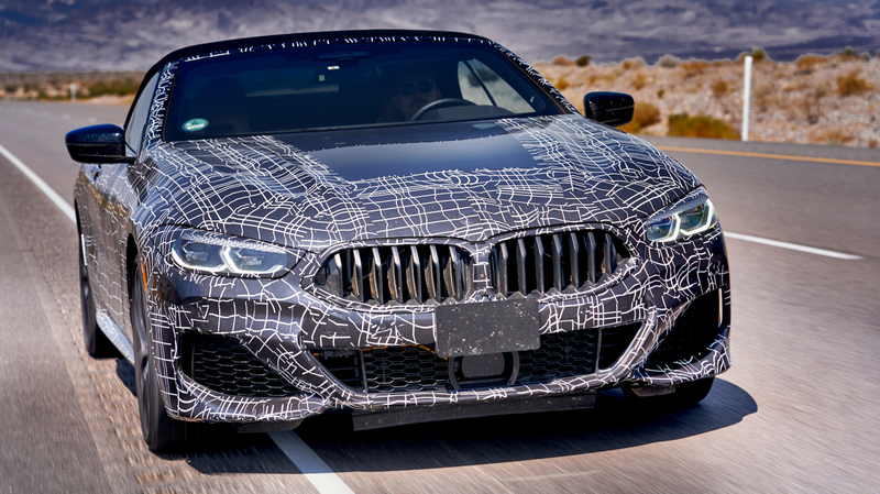Illustration for article titled Here's the New BMW 8 Series Convertible Feeling the Heat in the Desert